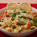 Lemon Pepper Linguini with Chicken and Veggies