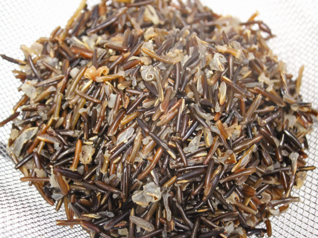 Wild Rice Cooked and Strained